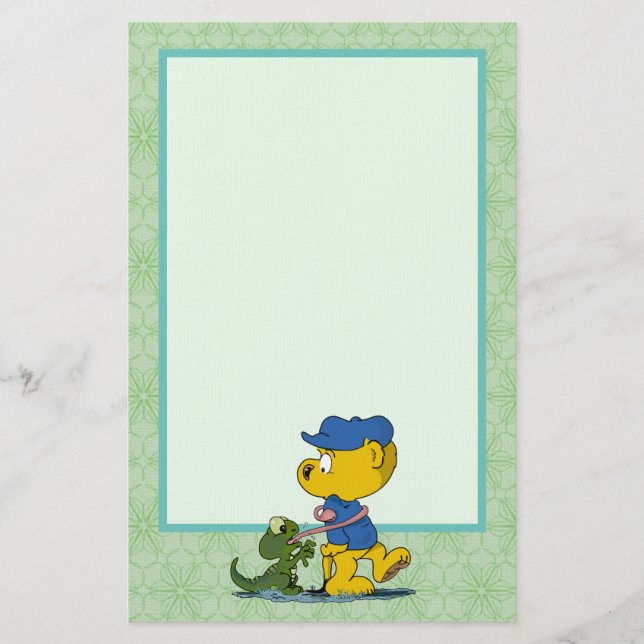 Ferald and the Baby Lizard Stationery (Front)