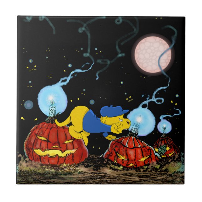Ferald and The Rotten Pumpkins Ceramic Tile (Front)