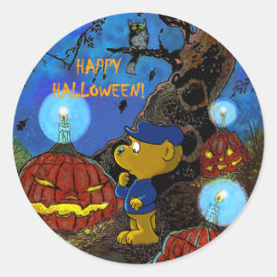 Ferald and The Rotten Pumpkins   Halloween Classic Round Sticker