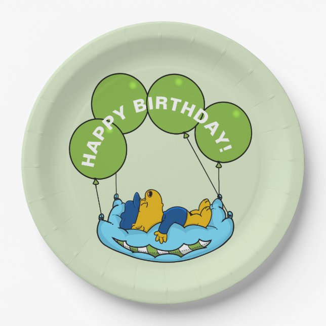 Ferald | Birthday Balloon Paper Plate (Front)