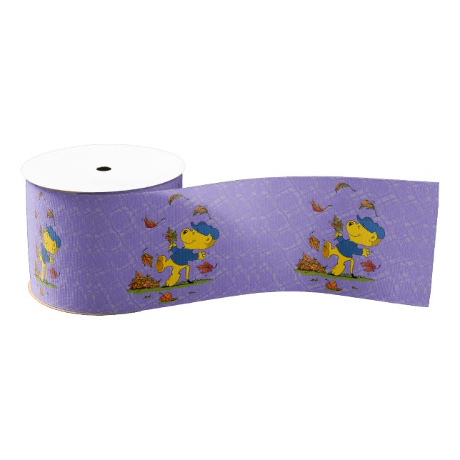 Ferald Dancing Amongst The Autumn Leaves Grosgrain Ribbon (Spool)