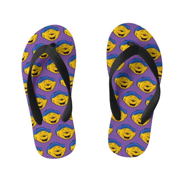 Ferald Laughing Emoji  Kid's Thongs (Footbed)