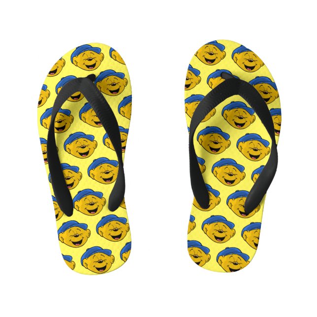 Ferald Laughing Emoji  Kid's Thongs (Footbed)