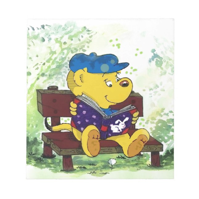 Ferald Reading Amid The Sunlight Notepad (Front)