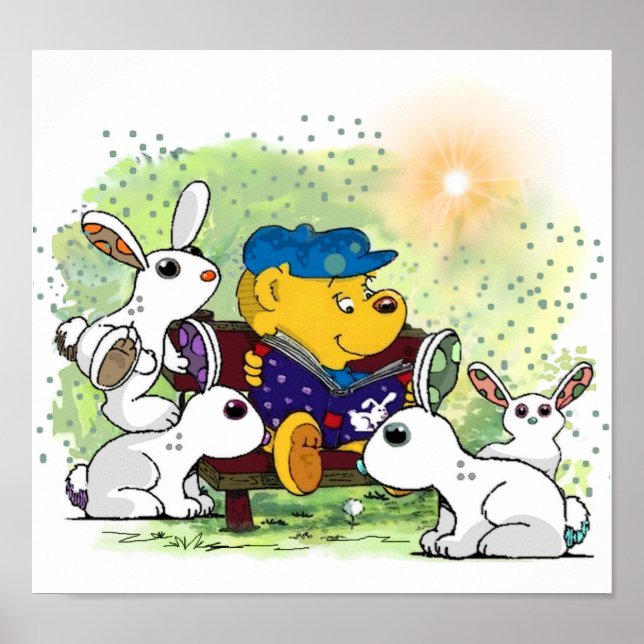 Ferald Reading To The Bunniez Poster (Front)