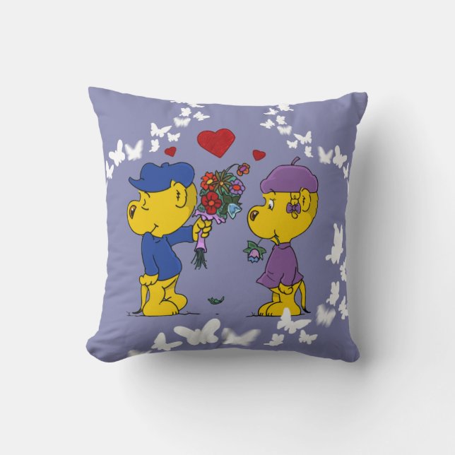 Ferald & Sahsha Ferret Cushion (Front)