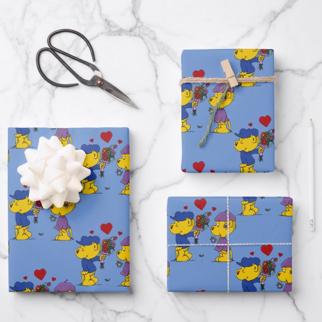 Ferald & Sahsha Ferret Wrapping Paper Sheets (Front)