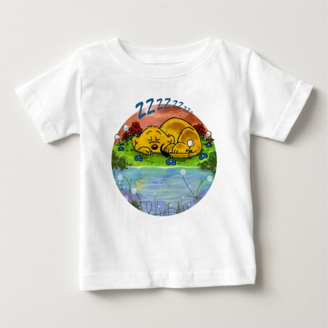 Ferald | Sleeping Ferret Baby T-Shirt (Front)