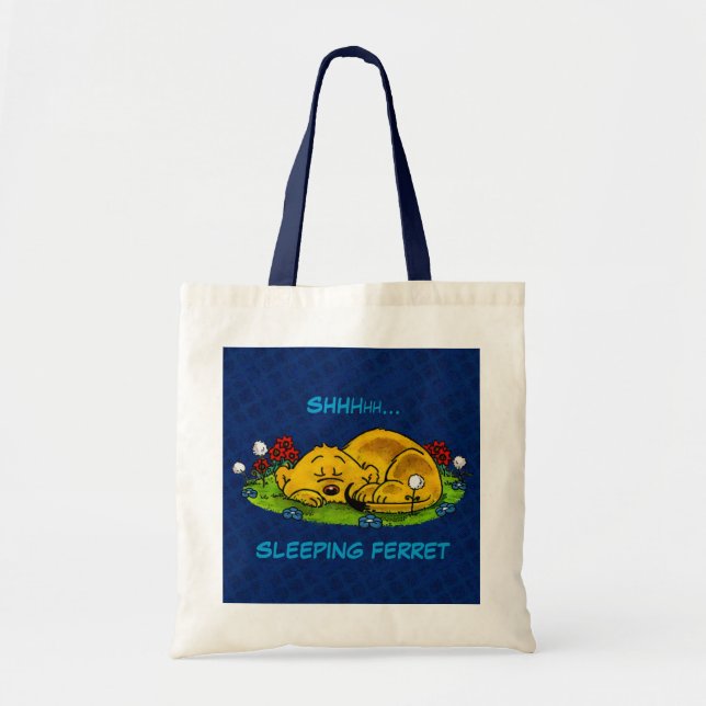 Ferald | Sleeping Ferret Tote Bag (Front)
