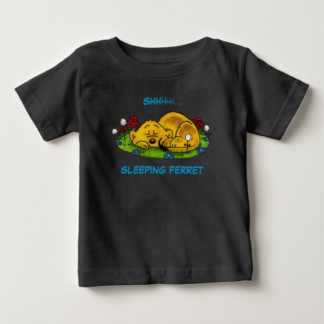 Ferald | Sleeping Ferret Tote Bag Baby T-Shirt (Front)
