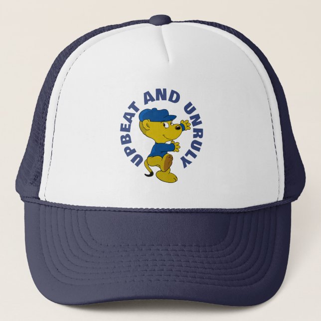 Ferald: Upbeat And Unruly Trucker Hat (Front)