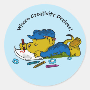Ferald   Where Creativity Derives! Classic Round Sticker