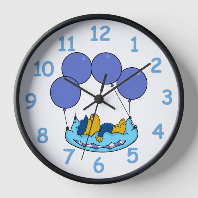 Ferald's Pillow Balloons Clock (Front)