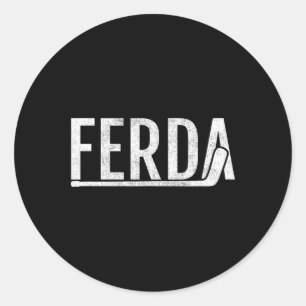 Ferda For The Boys Hockey Classic Round Sticker