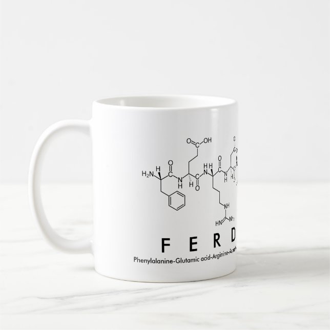 Ferdiemar peptide name mug (Left)