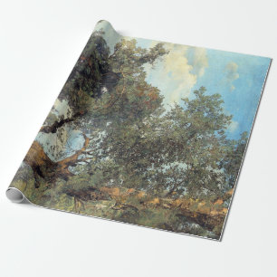 Ferdinand Georg Waldmüller Trees in the Prater Wrapping Paper