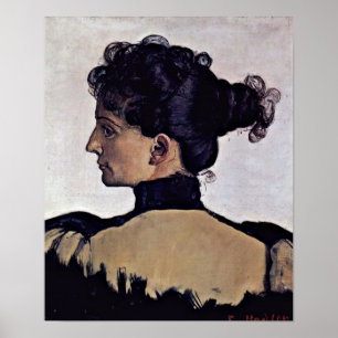Ferdinand Hodler - Berthe Jacques wife of artist Poster