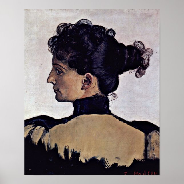 Ferdinand Hodler - Berthe Jacques wife of artist Poster (Front)