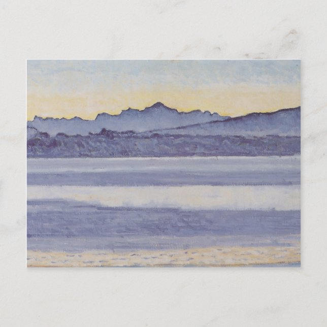Ferdinand Hodler- Lake Geneva with Mont Blanc Postcard (Front)