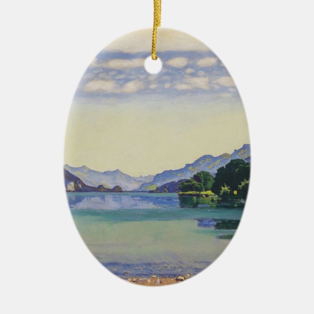 Ferdinand Hodler- Lake Thun from Lessig Ceramic Ornament (Front)