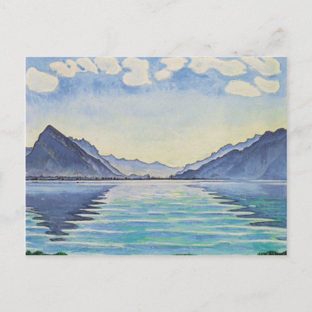 Ferdinand Hodler- Lake Thun, Symmetric reflection Postcard (Front)