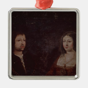 Ferdinand II of Aragon and Isabella I of Castile Metal Tree Decoration