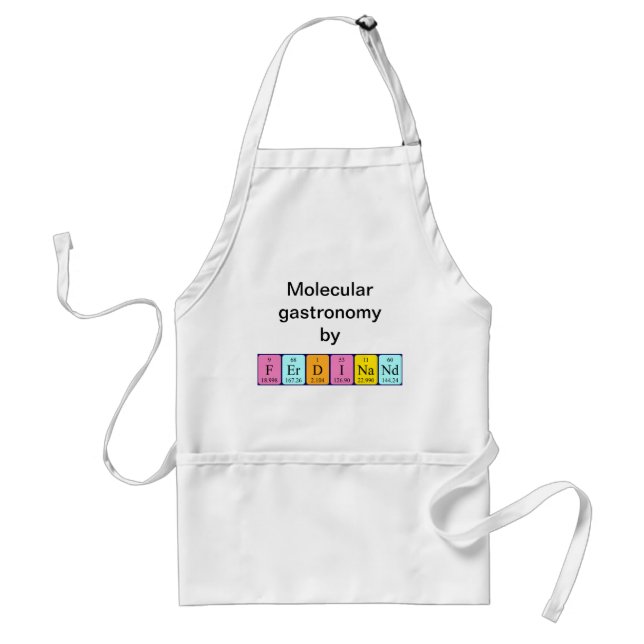Ferdinand periodic table name apron (Front)