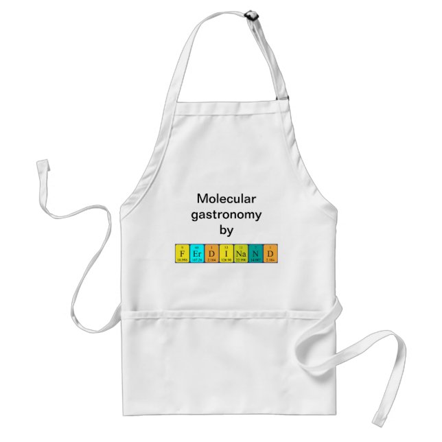Ferdinand periodic table name apron (Front)
