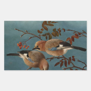 Ferdinand von Wright - Jays Rectangular Sticker