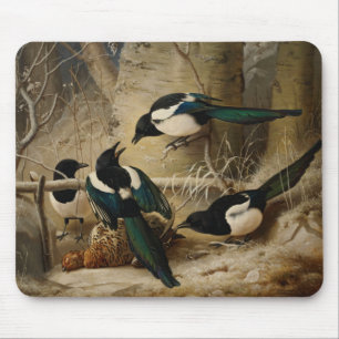 Ferdinand von Wright - Magpies Round a Dead Mouse Pad