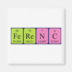 Ferenc periodic table name magnet