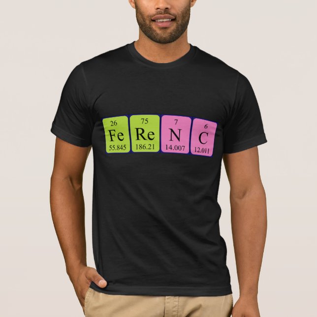 Ferenc periodic table name shirt (Front)