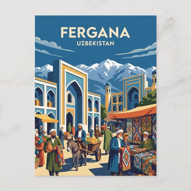 Fergana Uzbekistan Postcard (Front)
