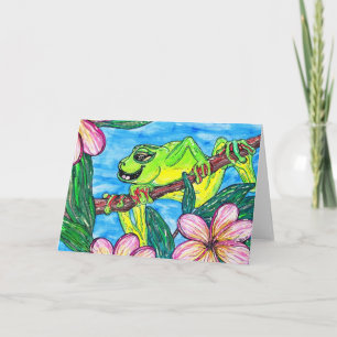 Fergus the Frog greeting card