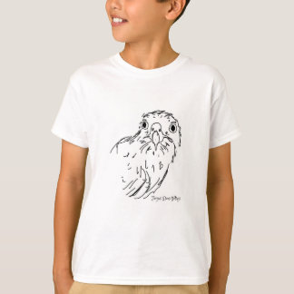 Fergus the Goshawk Portrait Kids T-Shirt