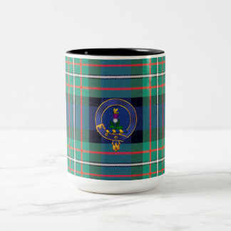 Ferguson clan badge and tartan mug