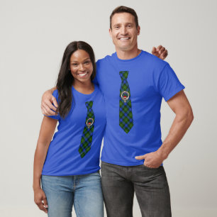 Ferguson Clan Badge & Tartan Necktie T-Shirt
