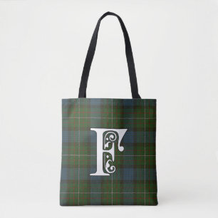 Ferguson Clan Tartan Monogram Tote Bag