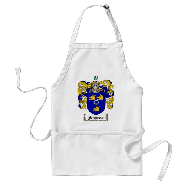 FERGUSON FAMILY CREST -  FERGUSON COAT OF ARMS STANDARD APRON (Front)