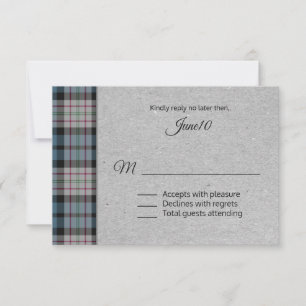 Ferguson Plaid Wedding RSVP