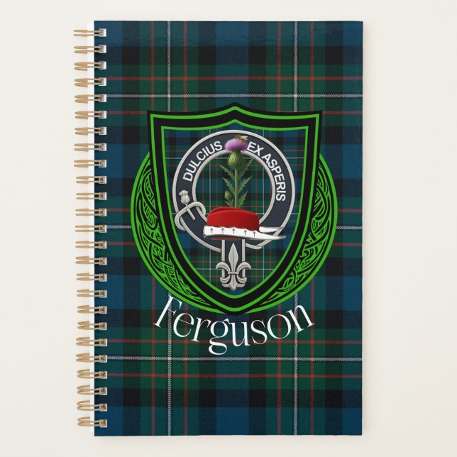 Ferguson Scottish Clan Tartan & Crest Planner (Front)