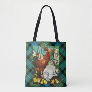 Ferguson Tartan plaid tote Bag