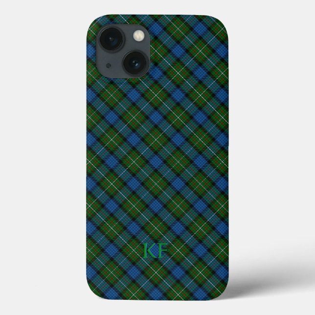 Fergusson Official Tartan with monogram / name Case-Mate iPhone Case (Back)