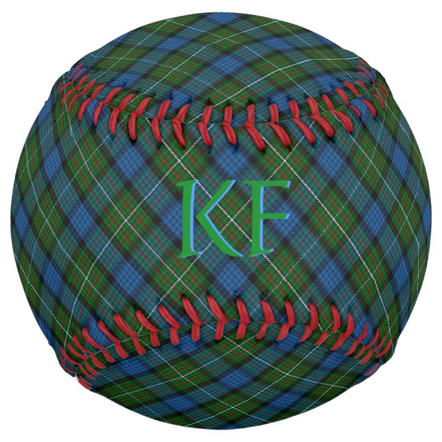 Fergusson Official Tartan with monogram / name Softball (Front)