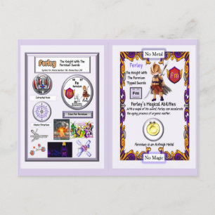 Ferley - Knight Fermium Swords Postcard