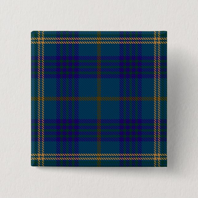 Fermanagh County Irish Tartan 15 Cm Square Badge (Front)