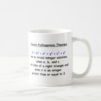 Fermat-Pythagorean Silly Theorem Coffee Mug