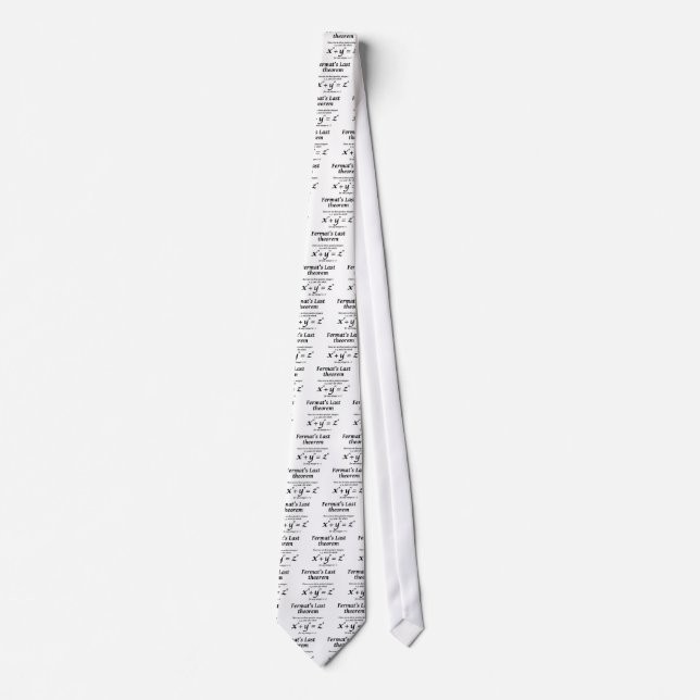 Fermat's Last Theorem Tie (Front)
