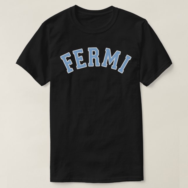 FERMI Blue Curved TShirt (Design Front)