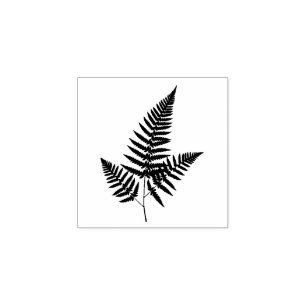 Fern and Foliage, Nature Plant Garden Art Rubber Stamp
